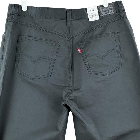 NWT Levi's Women's Black Relaxed Pants Size 33x30 High Rise Tapered Leg Stretch - Picture 4 of 12